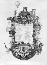 Grand Dîner Parisien, menu affiché pendant le Siège de Paris, 1870-71